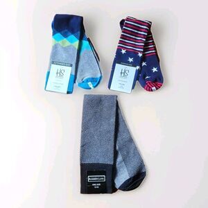 NEW! Happy Socks Mens Extended Size 13-16, 3 Pairs